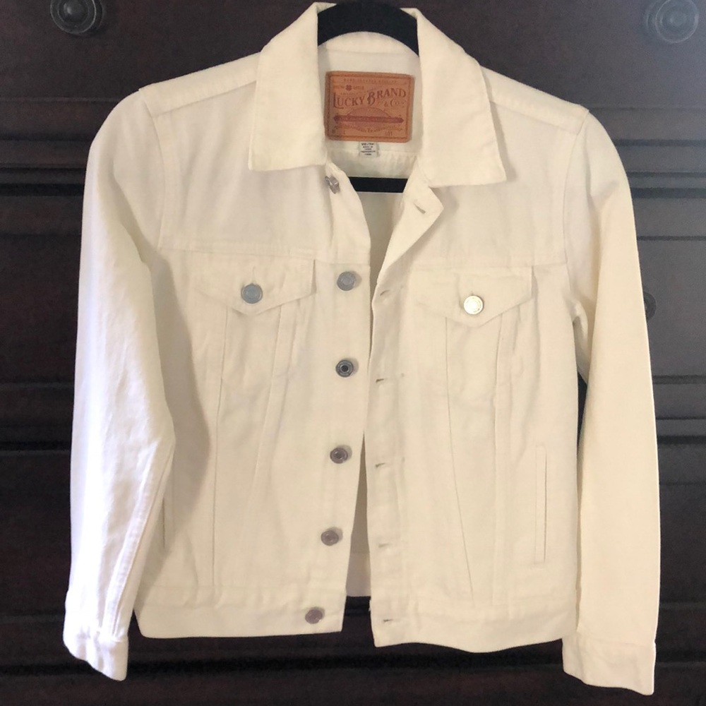 White Lucky Brand jean jacket